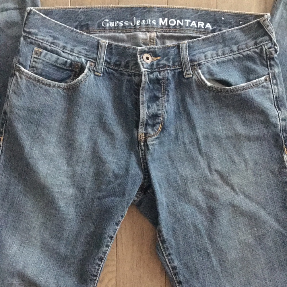 COPY - GUESS JEANS MONTARA - Straight Leg Denim Jeans, Size 31 x 32 - Picture 7 of 15